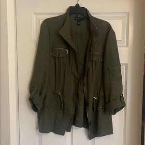 INC International Concepts Khaki Utility Jacket